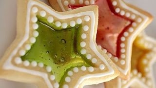 Biscotti vetrataricetta per Natale facili e veloci [upl. by Ailis110]