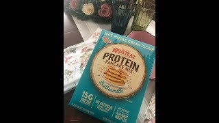 Krusteaz Protein Pancakes intro video Full Review on VerifiedMomcom [upl. by Anual]