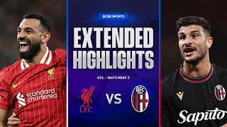 Liverpool vs Bologna Extended Highlights  UCL League Phase MD 2  CBS Sports Golazo [upl. by Acceber]