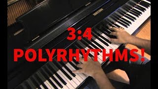 How to Play 43 and 34 Polyrhythms on Piano applied to quotFantaisie Impromptuquot [upl. by Wirth]