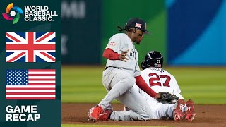 Great Britain vs USA Highlights  2023 World Baseball Classic [upl. by Bettina]