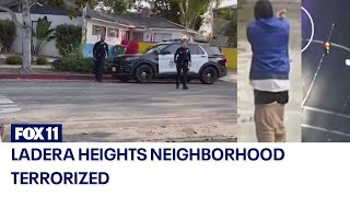 Ladera Heights residents say man is terrorizing neighborhood [upl. by Eilyah808]