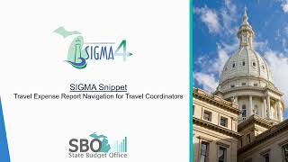 Travel Expense Report for Coordinators  SIGMA 4 Snippet [upl. by Assirac]