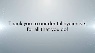 Celebrating National Dental Hygiene Month A Thank You to Hygienists [upl. by Ennovihs]