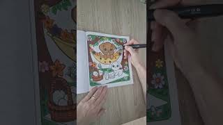 color with me art coloringbookpages coloring coloringbook kawaii alcoholmarkers satisfying [upl. by Mellisent]