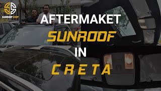 HYUNDAI CRETA SUNROOF INSTALLATION  SUNROOFSHOP [upl. by Misak488]