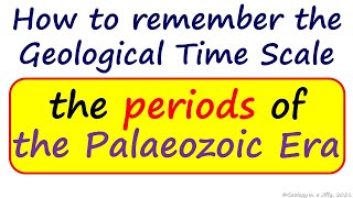 Periods of the Palaeozoic Era  Geology in a Jiffy [upl. by Meuse]