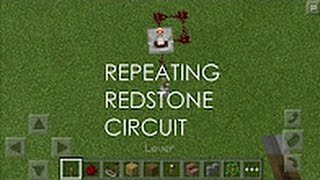 How to Create a Repeating Redstone Signal in Minecraft PE [upl. by Carlin]