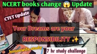 DAY1of7hr study challengeNCERT books change 😱 UpdateYour dreams are your responsibility✨ [upl. by Griffie]