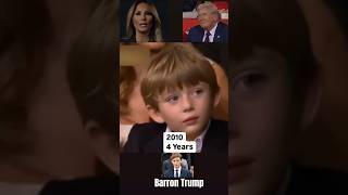 Barron Trump through the years 🥰 barrontrump donaldtrump melaniatrump trump2024 trump shorts [upl. by Atnahsa581]