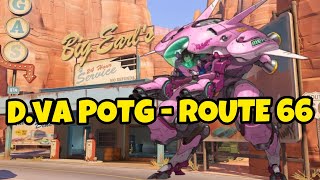 How to contest point in OT with Dva  Overwatch 2 Gameplay  Route 66 [upl. by Ellery]