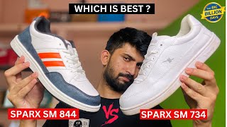 Sparx Sm 734 Vs Sparx Sm 844 comparison  Sparx White Sneakers [upl. by Petrina]