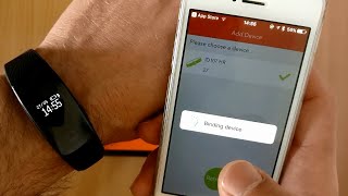 How to connect ID107 with veryfit iOS app  ID107 Smart Bracelet BT40 Heart Rate Monitor Smartband [upl. by Hanima]