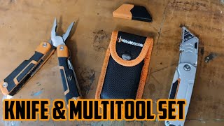 DIY Folding Knife amp Multi tool Great Set With Pouch And Spare Blades [upl. by Rollet]