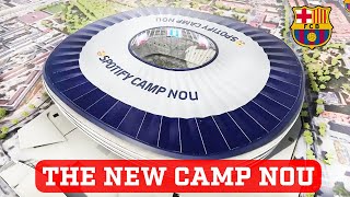 Camp Nou The New Look of Camp Nou FC Barcelonas New Stadium is Stunning Check it Out [upl. by Welch216]