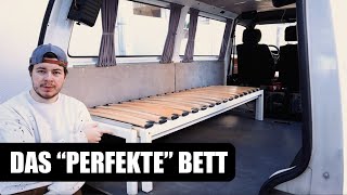 Das PERFEKTE Bett im Camper Van 🛏 [upl. by Eanahs335]