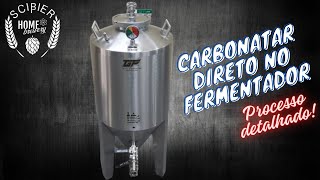 Carbonatação da cerveja no fermentador [upl. by Oslec]