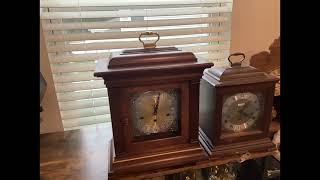 1986 Howard Miller Thomas Tompion Triple Chime Mantel Bracket Clock [upl. by Enomys]