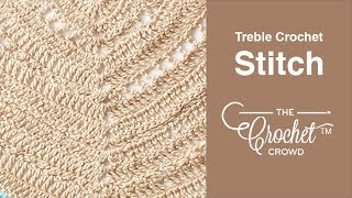 Treble Crochet Stitch TR  BEGINNER [upl. by Araj]