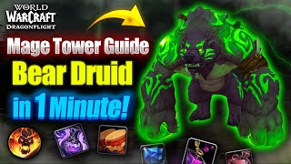 How To Beat Guardian Druid Mage Tower In 1 Minute ✅ Guide for WoW Dragonflight 1027 [upl. by Ona596]