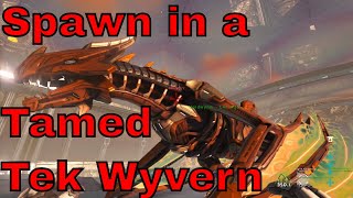 ark  How To Spawn In A Tamed Tek Wyvern In Ark [upl. by Lazare]