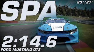 SPA HOTLAP  214642  FORD MUSTANG  ACC 1103 [upl. by Ayila654]