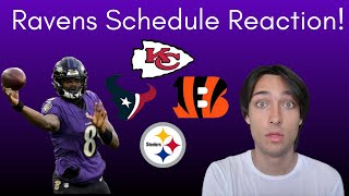 Baltimore Ravens 2024 Schedule Reaction and Early Prediction [upl. by Anaele456]