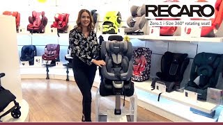 Recaro Zero1 isize Car Seat Store Demo [upl. by Riffle]