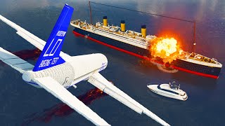 Realistic Plane Shootdown Crashes w Ragdolls 😱 Teardown [upl. by Lossa]