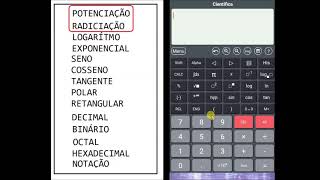 CALCULADORA CIENTÍFICA HiEDU  COMO USAR POTENCIAÇÃO E RADICIAÇÃO [upl. by Lavinia862]