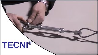 Galvanised Steel Turnbuckle Demonstration [upl. by Nachison]