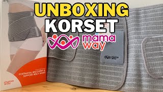 UNBOXING MAMAWAY KORSET PELANGSING PASCA MELAHIRKAN NANO BAMBOO [upl. by Michaele]