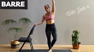 Barre Workout 20 mins  Pilates and Yoga with Jade [upl. by Merriam]