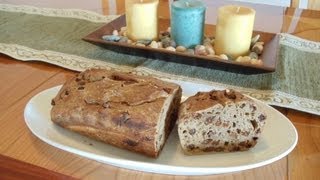 NoKnead Artisan Cinnamon Raisin Bread [upl. by Maxine741]