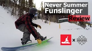 Never Summer Funslinger Snowboard Review [upl. by Toinette632]