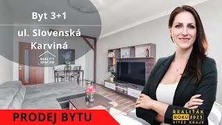 Prodej družs bytu 31výklenek75m2 na ul Slovenská Karviná  Hranice [upl. by Neumann]