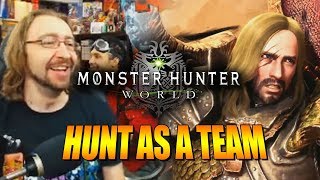 HUNT AS A TEAM Max Plays  MONSTER HUNTER WORLD Ep 3 [upl. by Ahsercul]