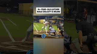 14 yr old catcher is insane😳shorts [upl. by Adnohral]