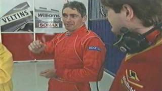 mick doohan testing f1 car fw20 1998 Circuit de Catalunya [upl. by Natsreik]