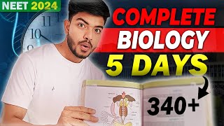 🔥DAYWISE Plan To COMPLETE Biology 5 TIMES Before NEET 2024‼️Stop Watching Videos Now🙏 [upl. by Clark603]