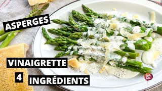 ASPERGES VINAIGRETTE 4 INGRÉDIENTS 🥗 asperges simple et rapide [upl. by Ludovick]