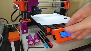 2D plotter adapter for Prusa 3D printer  Demo [upl. by Noscire]