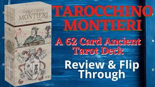 Tarochhino Montieri Anima Antiqua By Lo Scarabeo An Historic 62 Card Tarot Deck Limited Edition [upl. by Pruter]