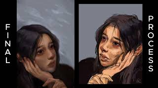 Homesickness  Painting Timelapse Speed Paint [upl. by Gnouhp473]