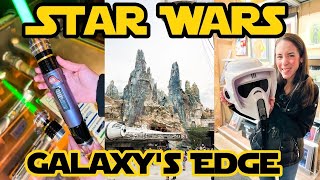 STAR WARS GALAXYS EDGE New Merch Tour December 2023  Hollywood Studios  Walt Disney World [upl. by Rimat]