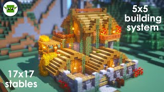 Minecraft  How to Build a Small Fortified Stables EASY 5x5 System [upl. by Sibie100]