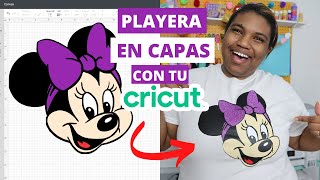 Playera en capas desde CERO con CRICUT [upl. by Cown]