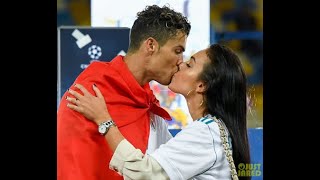 Ronaldo and Georgina Kiss ronaldo couplegoals romance [upl. by Salvatore]