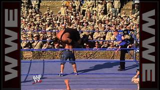 John Cena vs Big Show Tribute to the Troops 2003 [upl. by Trenna548]