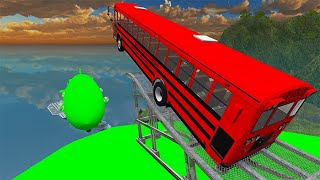 High Speed Random Car Jumps 140 – BeamNGDrive [upl. by Sucramed]